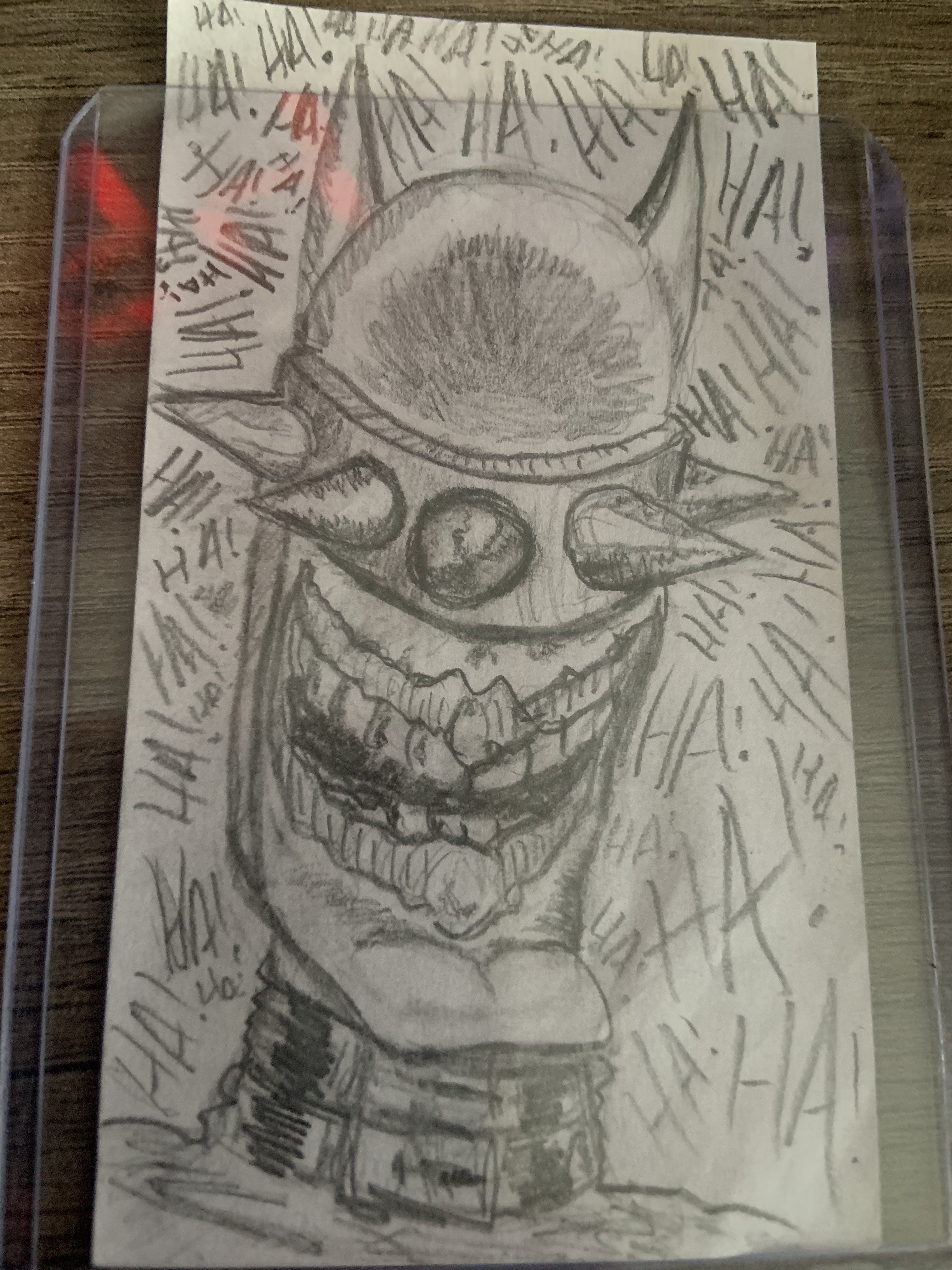 joker who laughs drawing