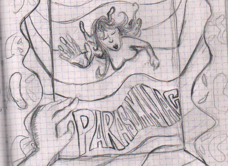 Concept drawing of cover of Parasomniac